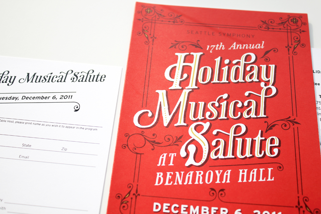 Holiday party invitation by IwonaK.com  |  #holidays #partyparty #typography #red #ohwhatfun #lettering #typography