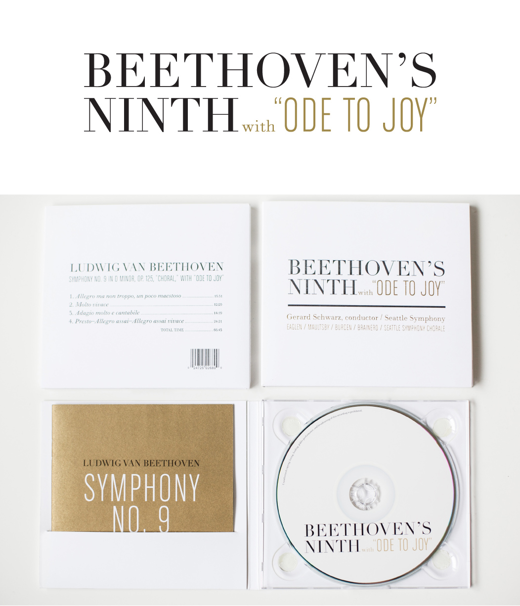 Beethovens Ninth CD Branding And Packaging