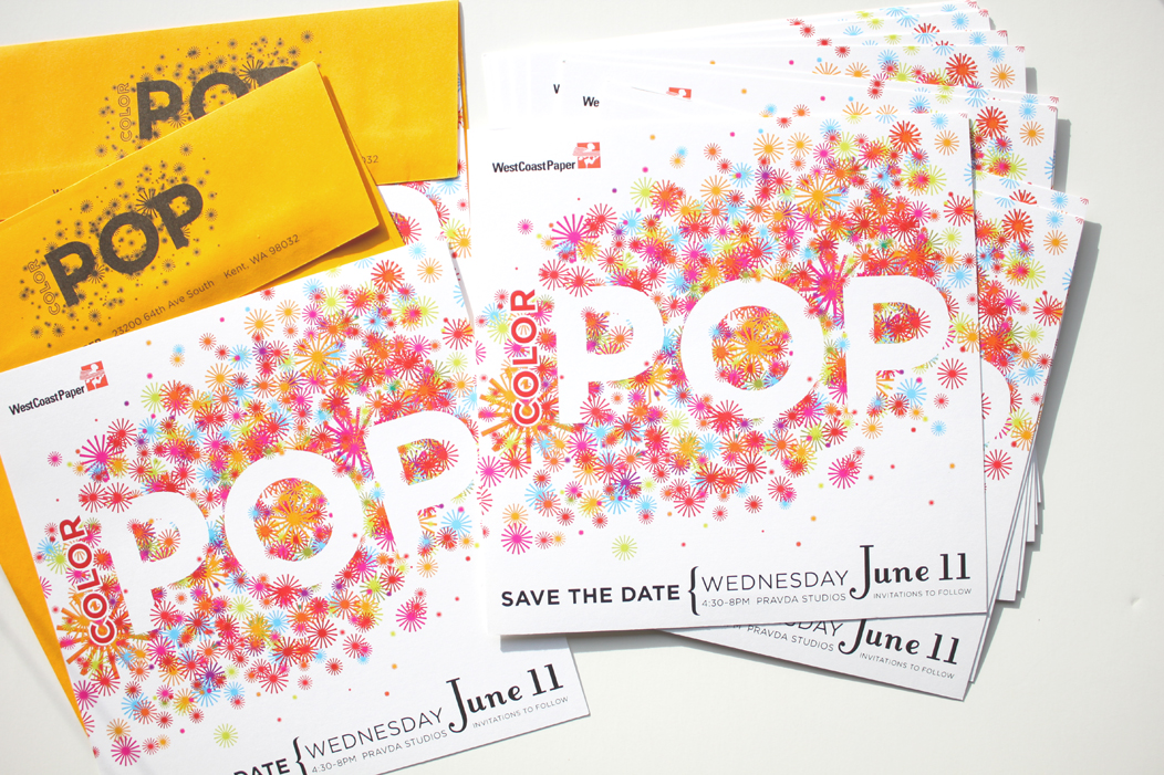 Color Pop Event Invitation by IwonaK.com #corporatestationery #event #invitation #stationery